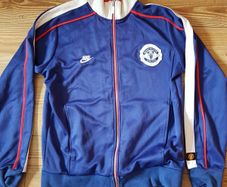 Vintage Retro Nike Zipper Jumper Manchester United football soccer Size M