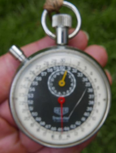 Vintage Heuer Trackstar Timer Stopwatch-works well