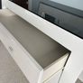 White 3 Drawer Dresser and Matching Mirror Image 3