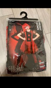 Girls Halloween Costume Freaky Clown