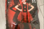 Girls Halloween Costume Freaky Clown