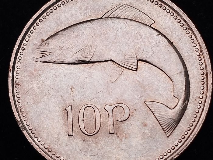 [#2592] - Ireland 2000 | Irish 10p | Ten Pence | Salmon | KM.29 | MS