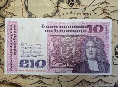 10 Pound B Series 19/07/78 Irish Note