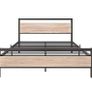 4ft6 Double Bed Frames with Wood Headboard Heavy D Image 2