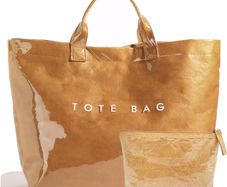 Brand New RUNSOON Large Handle Bags Kraft Paper PVC Women's Handbags