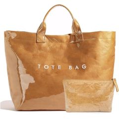 Brand New RUNSOON Large Handle Bags Kraft Paper PVC Women's Handbags