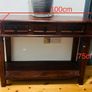 Console table Mahogany solid wood Image 3
