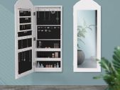 Jewellery cabinet with mirror