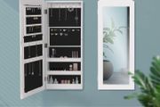 Jewellery cabinet with mirror