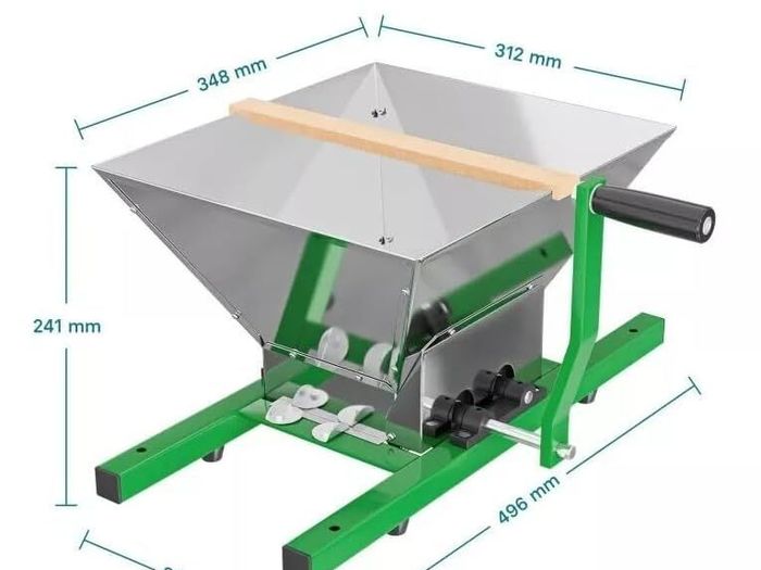 12L Manual Fruit Press Wine Cider Juice Maker Stainless Steel Crusher