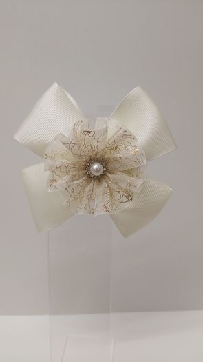 Ivory collection,  handmade hair clips