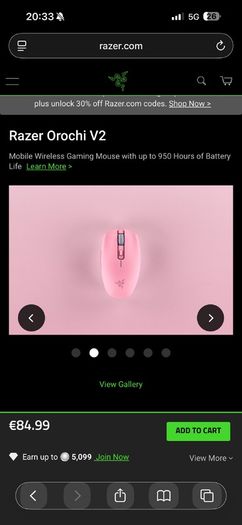 Razer Headphones and Mouse
