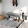 Upholstered Bench Grey Image 2