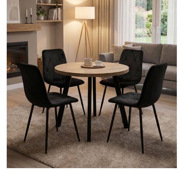 Arvian Extendable Round Dining Table 80-130cm