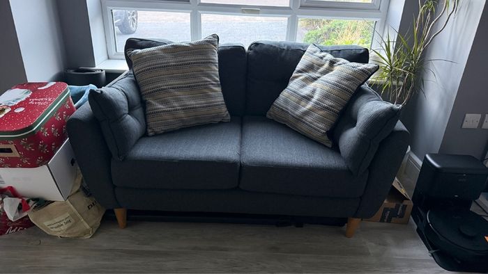 Dark Grey 2-Piece Sofa Set