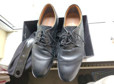 Clarks formal men's shoes, brogues in black size 10