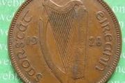 Rare Irish Free State Coin 1928 Penny