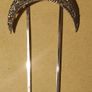 Sterling Silver and Marquesites Hair Pin Image 3