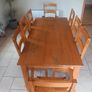 Kitchen 1.8 metre dining oak table (8 chairs) Image 8