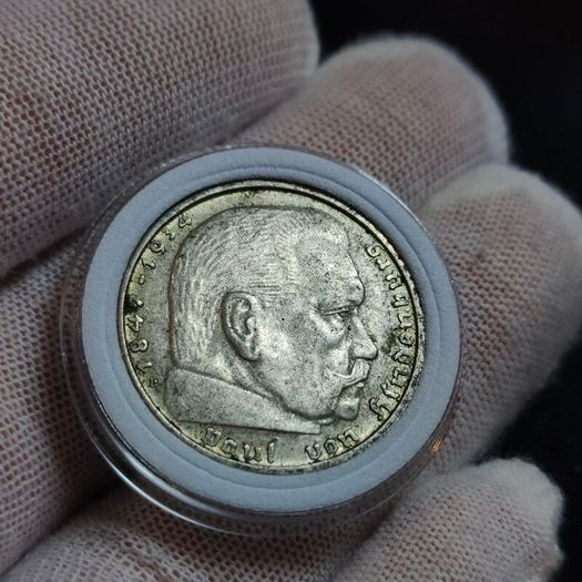 2 Reichsmark 1938 B Vienna WW2 Silver Coin third Reich