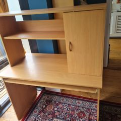 Desk with shelves and drawer