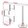 BRAND NEW Light luxury modern minimalist bar table, bar table, dining table, with three shelf space wine rack Image 4