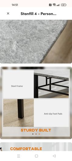Table and 4 Chairs