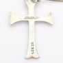 Vintage Sterling Silver Jerusalem Cross Necklace Image 3