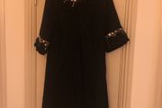 Black coat Fran &amp; Jane beaded price drop