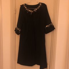 Black coat Fran & Jane beaded price drop