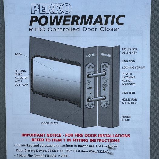 Powermatic Concealed Door Closer