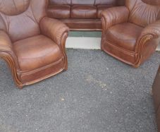 Leather Suite (couch and 2 armchairs)