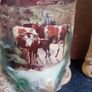 Vintage Hanley England Vase Cows x 2 Image 3