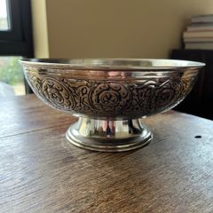 Pewter display bowl