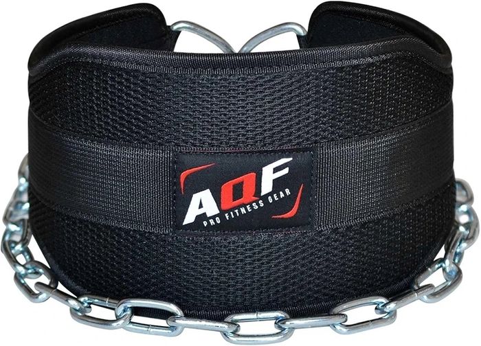 Dip Belt for Weightlifting | Weight Belt with 36" Heavy Duty Steel Chain | Neoprene Padded Back Support Gym Lifting Belt for Powerlifting, Bodybuilding, Exercise, Fitness & Pull ups Workout
