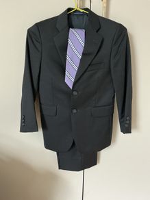 Boys Navy wool suit age 8