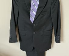 Boys Navy wool suit age 8