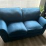 Blue Velvet 2 Seater Sofa Image 2
