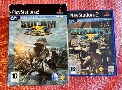 SOCOM 1 and 2 PS2 games including headset