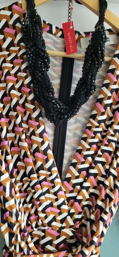 Diane Von Furstenberg 100% Silk Jumpsuit Sz 10USA (Fit 14-16UK) - Rrp 395 (New)