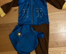 Chase from Paw Patrol costume & backpack
