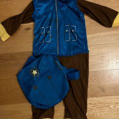 Chase from Paw Patrol costume & backpack