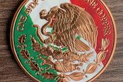 Mexico 2024 1oz colourised .999 Copper Round