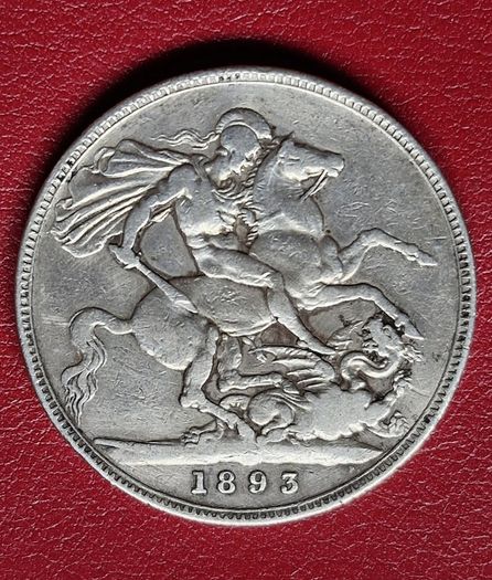 Beautiful 1893 Queen Victoria Silver (LVll) Crown
