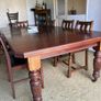 Large Solid Mahogany Extending Dining Table and Chairs Image 3
