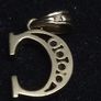 Vintage Sheffield 9ct Gold Letter C Pendant Fully Hallmarked Image 2