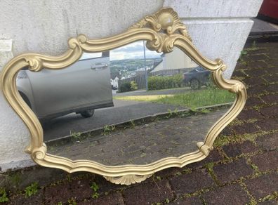 Vintage gold mantle mirror free postage