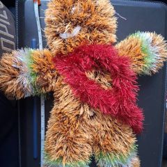 hand knitted gingerbread toy