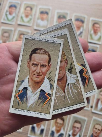 Cricketers 1934 serie of 50 full Set John Players  Cigarette Cards