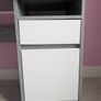 Grey and white desk Image 4